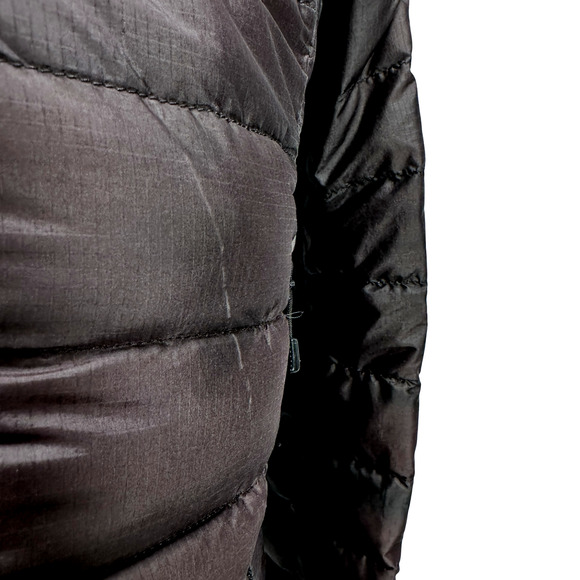 Patagonia Goose Down Puffer Jacket Women’s XS Black Pockets Insulated FLAWS READ - Picture 11 of 12